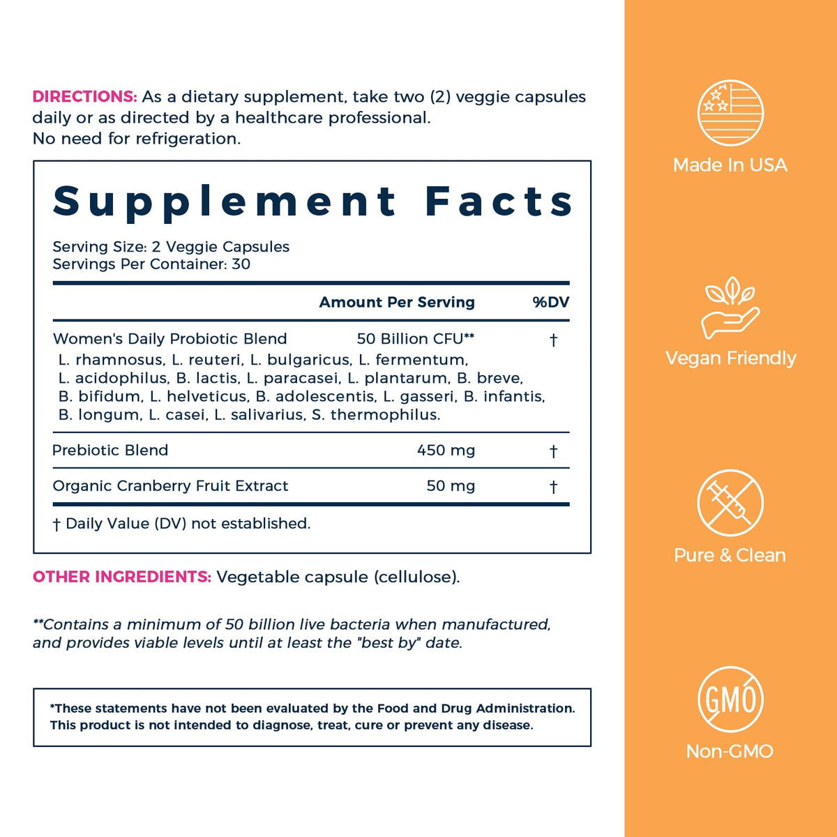 NewRhythm Women's Probiotics 50 Billion CFU - 60 Vegan Capsules - image 7