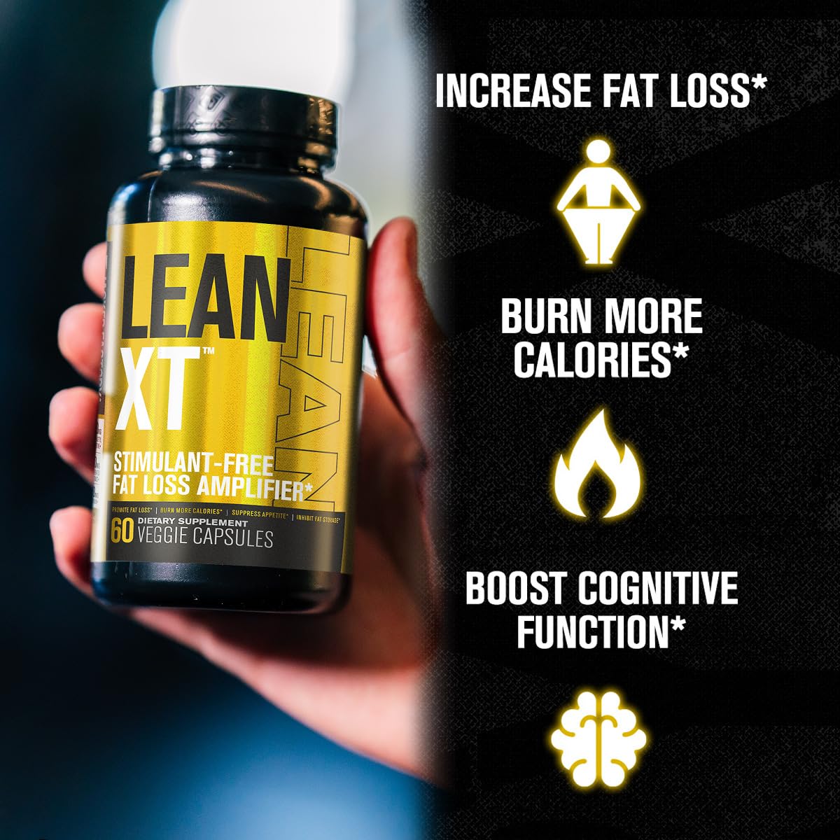 Jacked Factory Lean-XT Caffeine Free Fat Burner - 60 Capsules - image 2