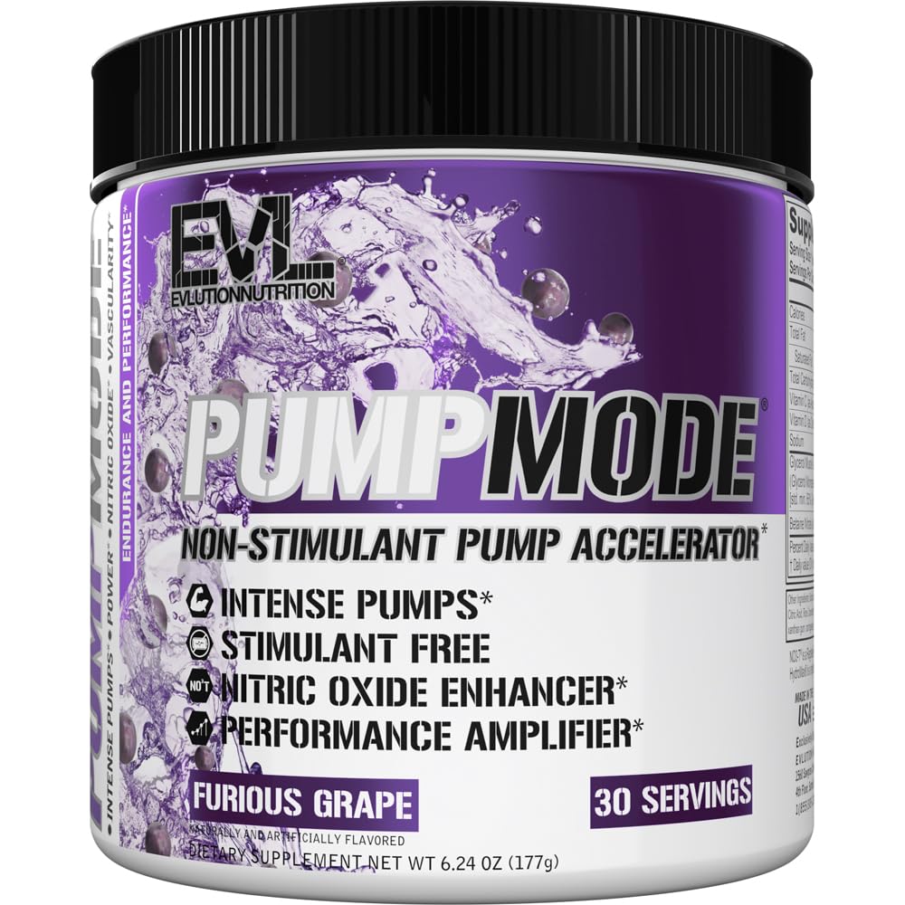 Evlution EVL PumpMode Nitric Oxide Supplement - Nitric Oxide Booster