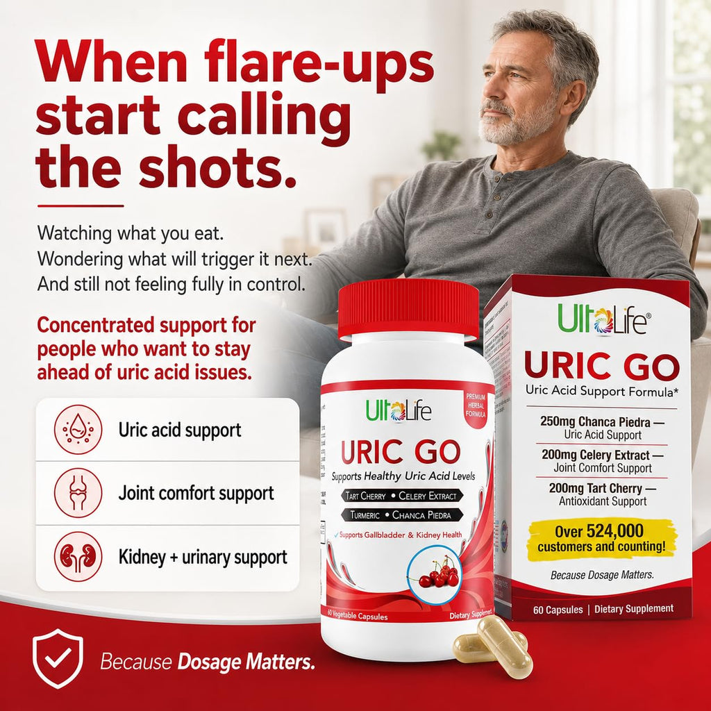 ULTALIFE URIC GO Uric Acid Support Supplement - 60 Capsules - image 2
