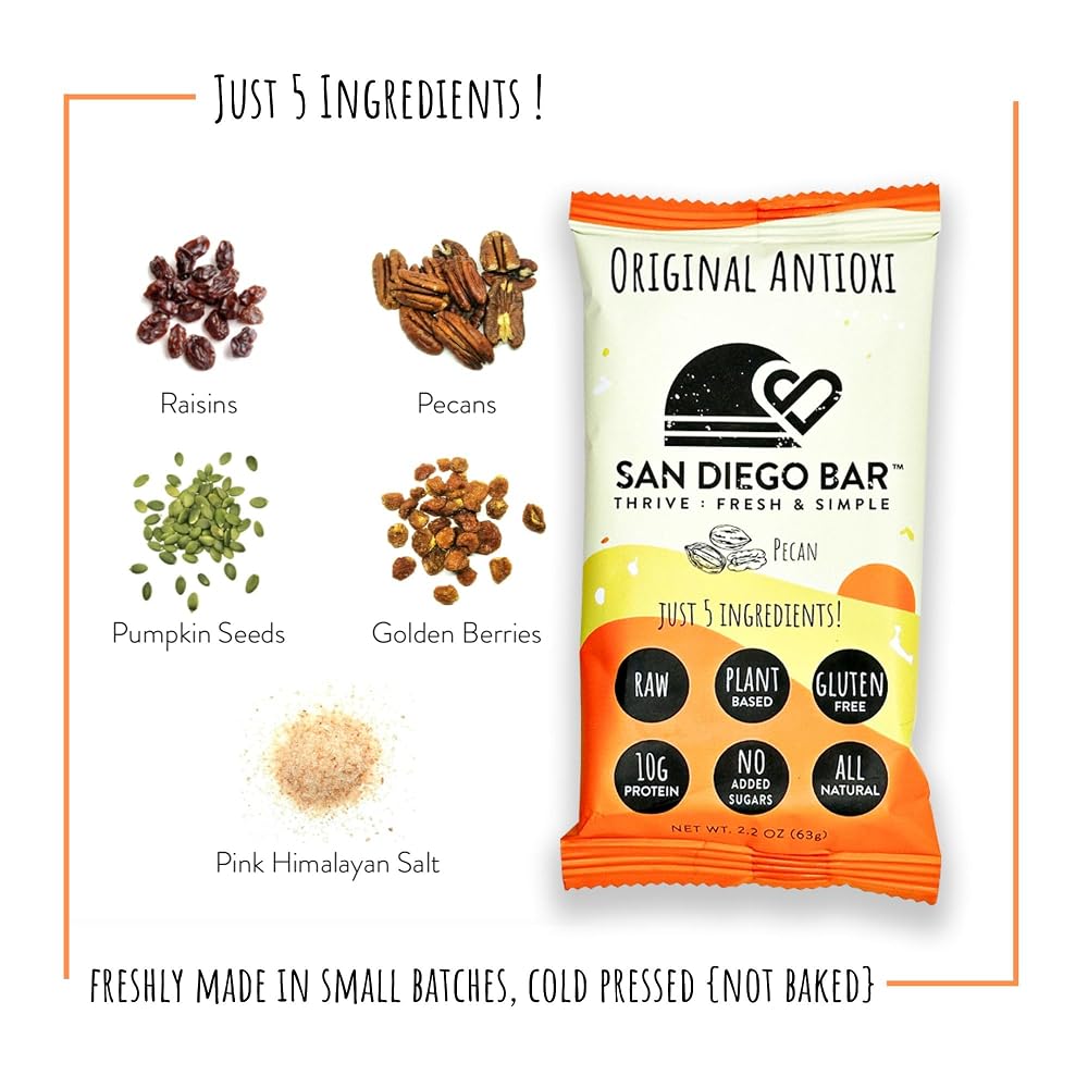 SAN DIEGO BAR Vegan, Healthy All-Natural Energy & Performance Meal Bar - image 8