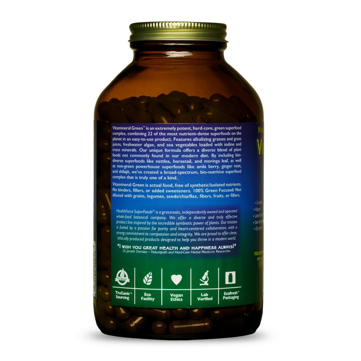 HEALTHFORCE SUPERFOODS Vitamineral Green Mineral Supplement - 400 Capsules - image 3