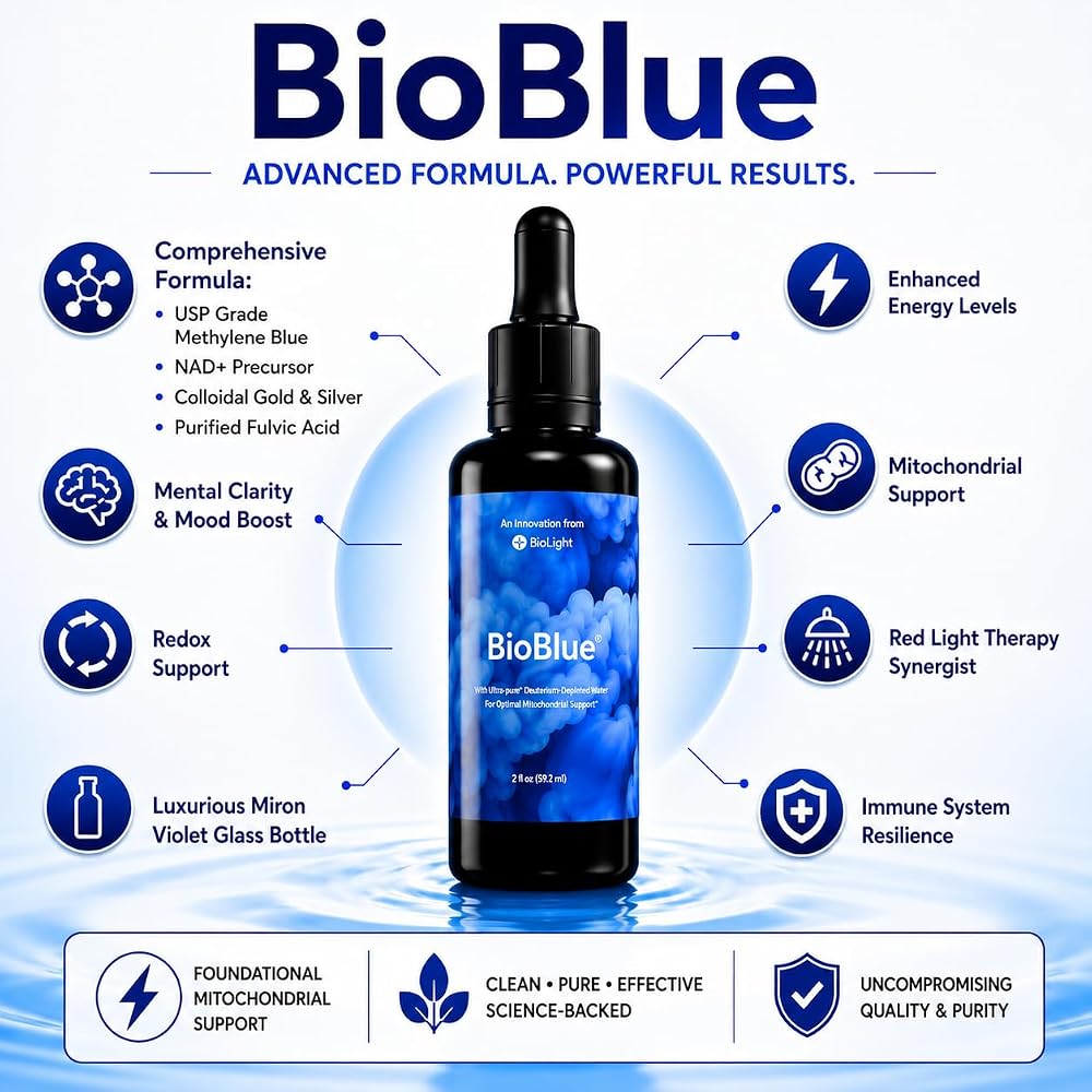 BIOLIGHT BioBlue Methylene Blue Mitochondrial Support - 2 fl oz - image 2