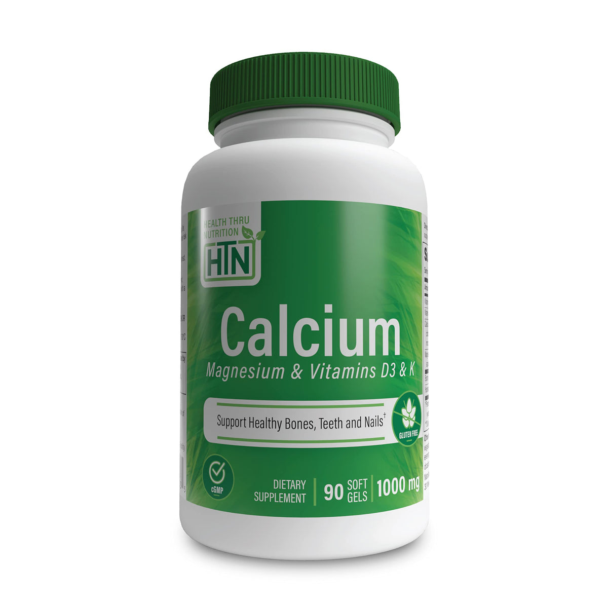 Health Thru Nutrition Calcium Magnesium Supplements with Vitamin D3