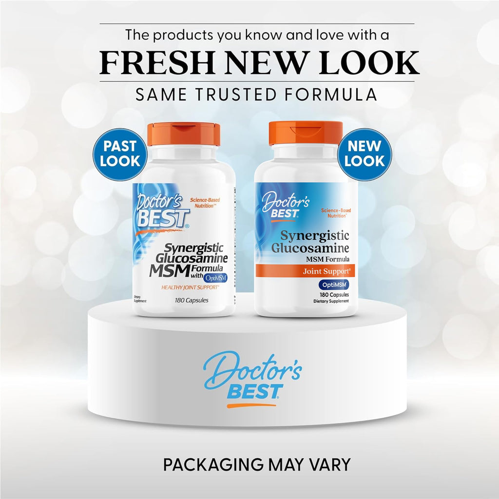 Doctor's Best Synergistic Glucosamine MSM Formula - 180 Capsules - image 2