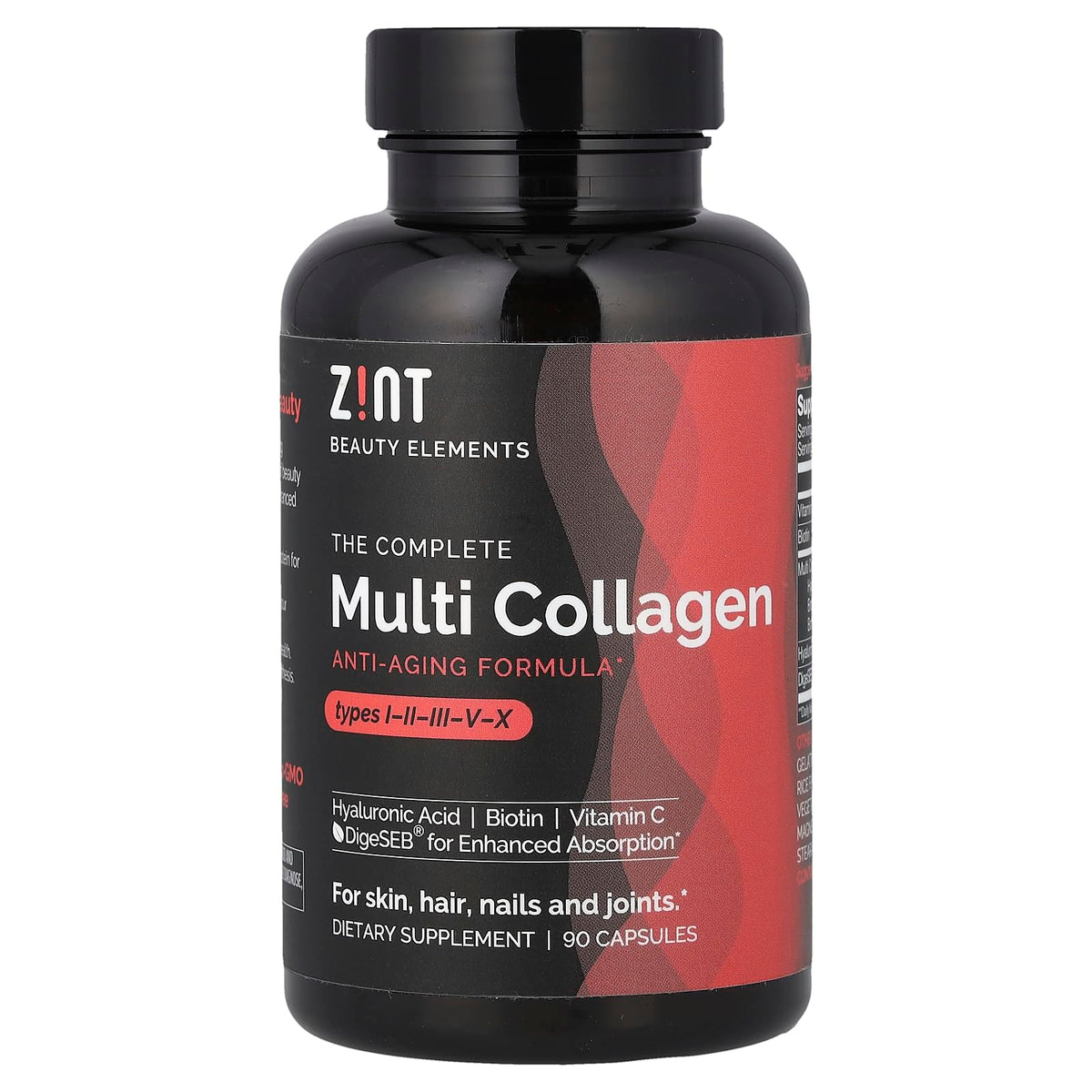 Zint Multi Collagen Pills with Biotin & Hyaluronic Acid - 90 Capsules