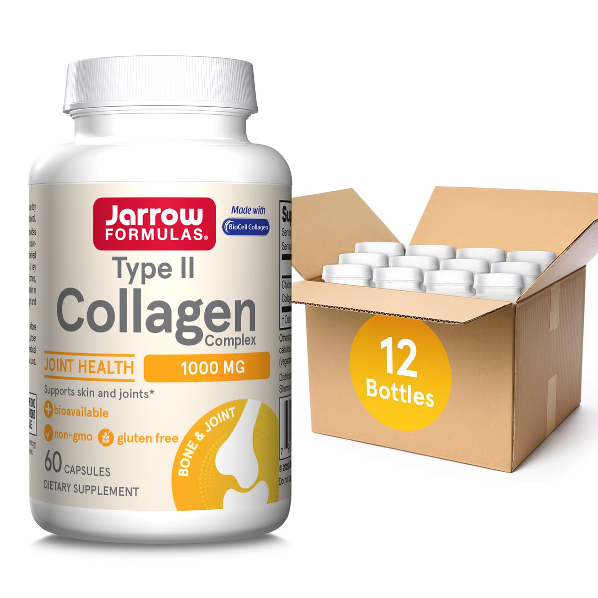 Jarrow Formulas Type II Collagen Complex 1000 mg - 60 Capsules