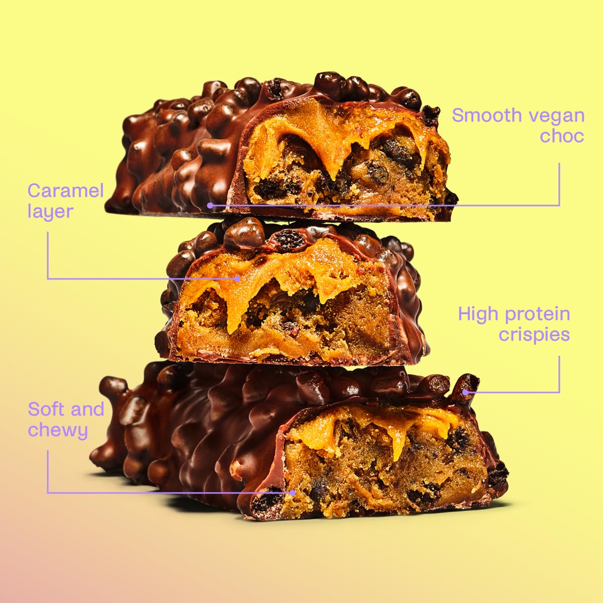 Misfits Vegan Protein Bars Caramel Fudge - 15 Count - image 4