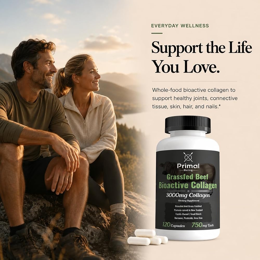 Primal Being Grassfed Beef Cartilage Collagen - 120 Capsules - image 7