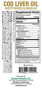 Germa Cod Liver Oil Capsules - 50 Count - image 7