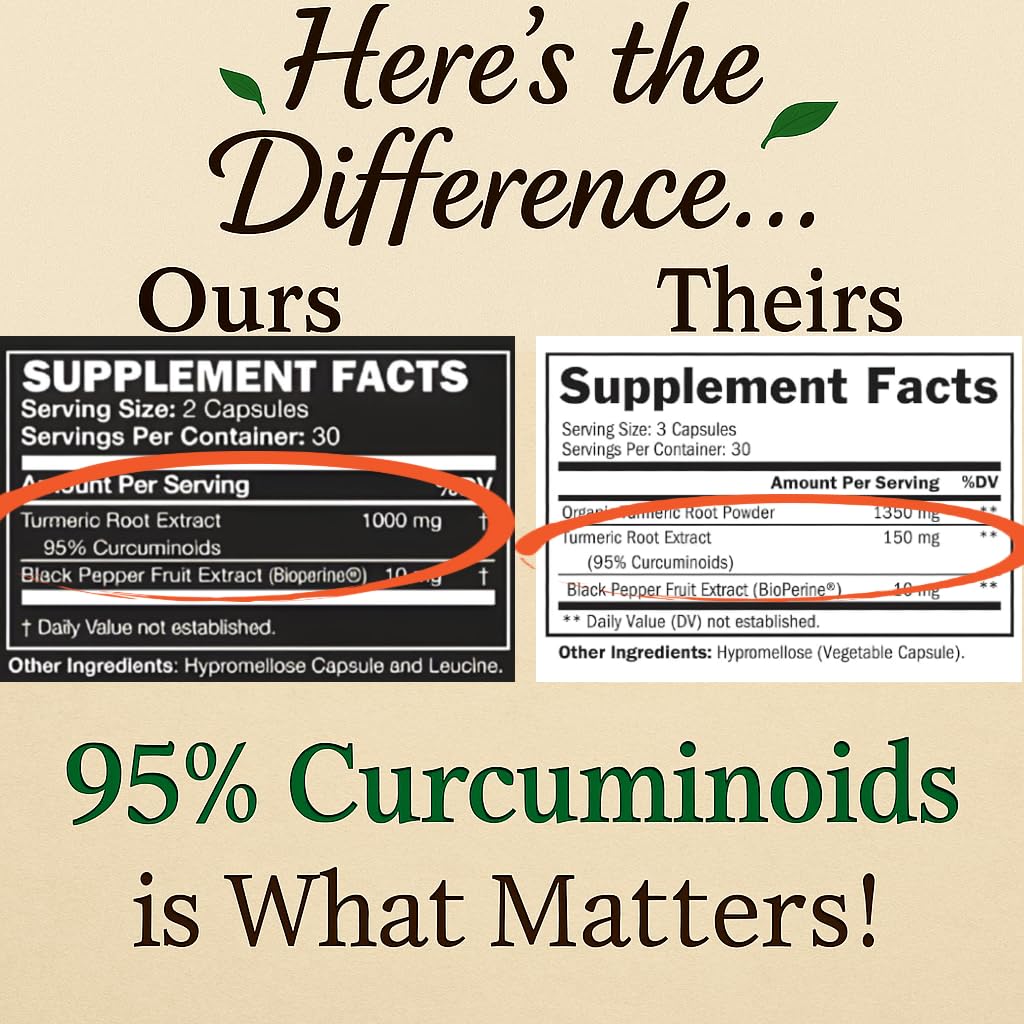 Me First Living Turmeric Curcumin 1000 mg with BioPerine - 60 Capsules - image 5