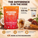 Organic Bless Mushroom Coffee Instant Powder - 30 Servings - image 3