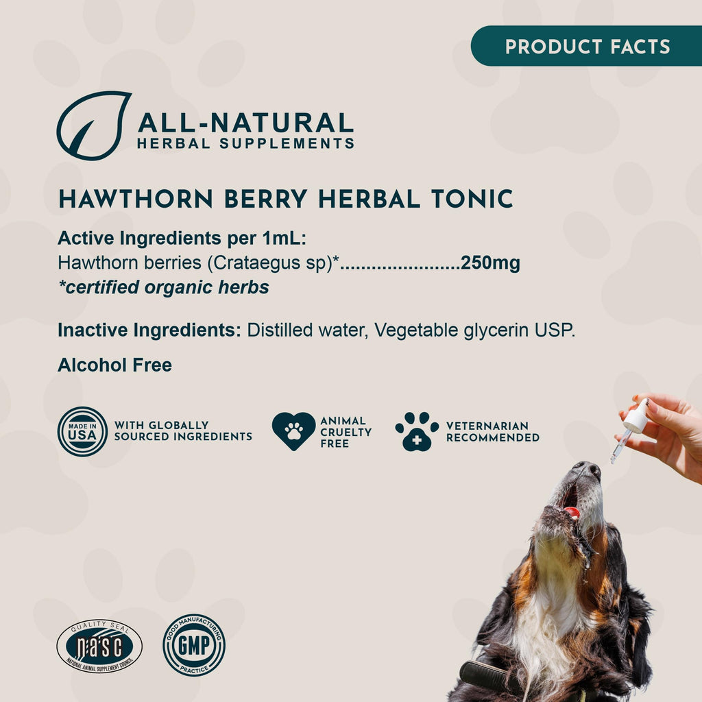 Animal Essentials Hawthorn Berry Supplement for Dogs & Cats - 1 fl Oz - image 7