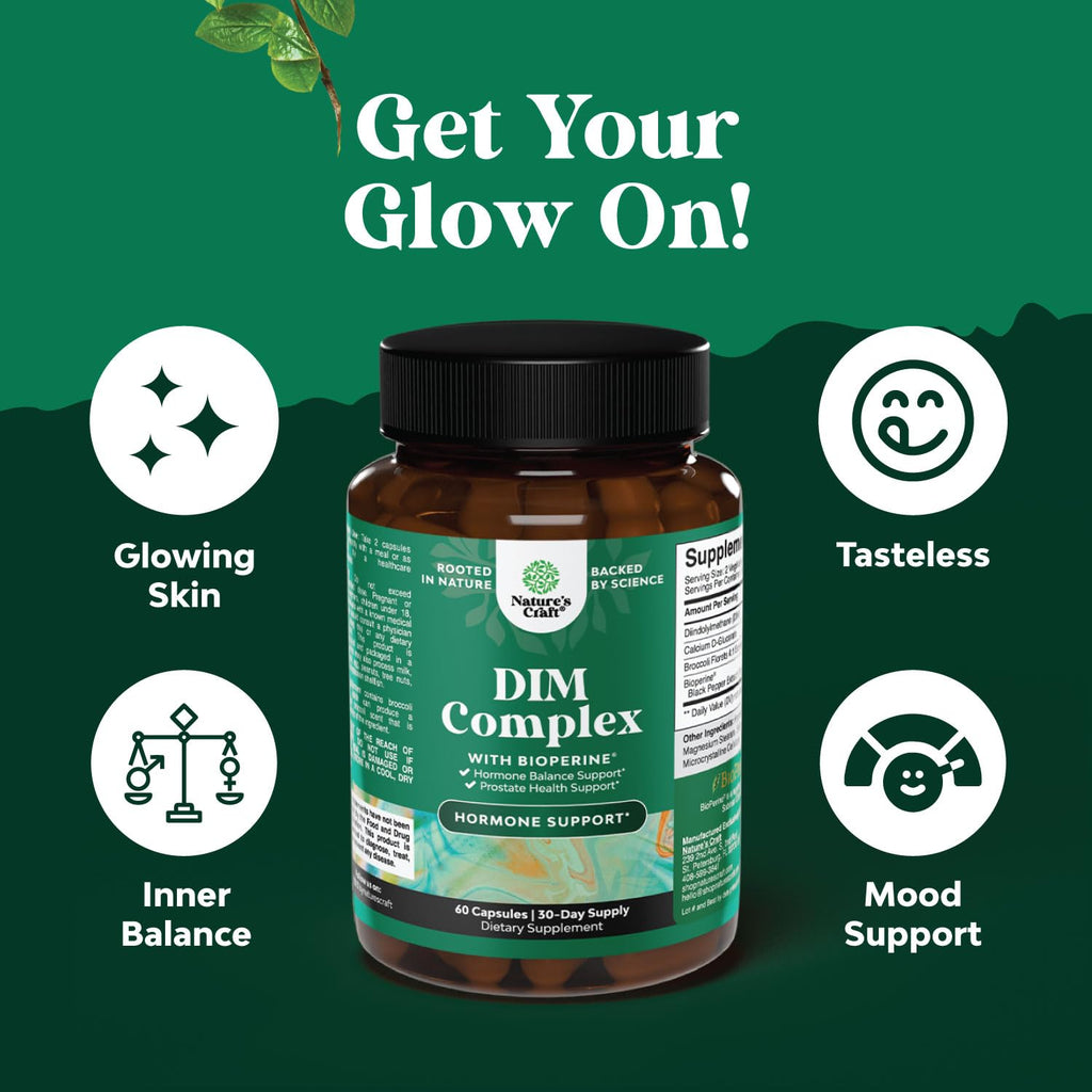 Natures Craft DIM Supplement for Men with Bioperine - 60 Capsules - image 2