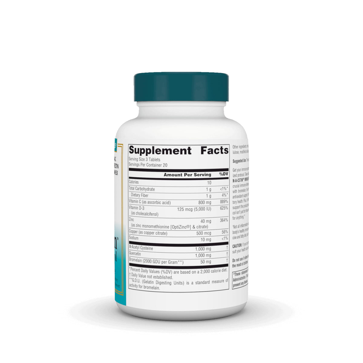Source Naturals Wellness N-A-Cetin Immune Protocol - 60 Tablets - image 2