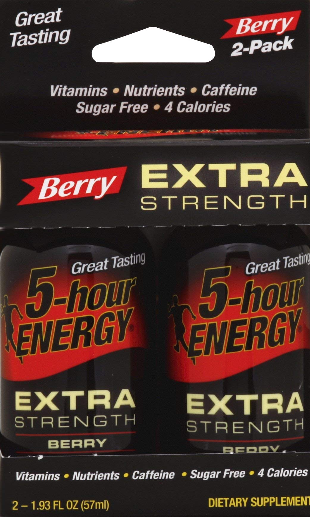 5-Hour Energy Extra Strength Berry Liquid Shot - 2 Pack