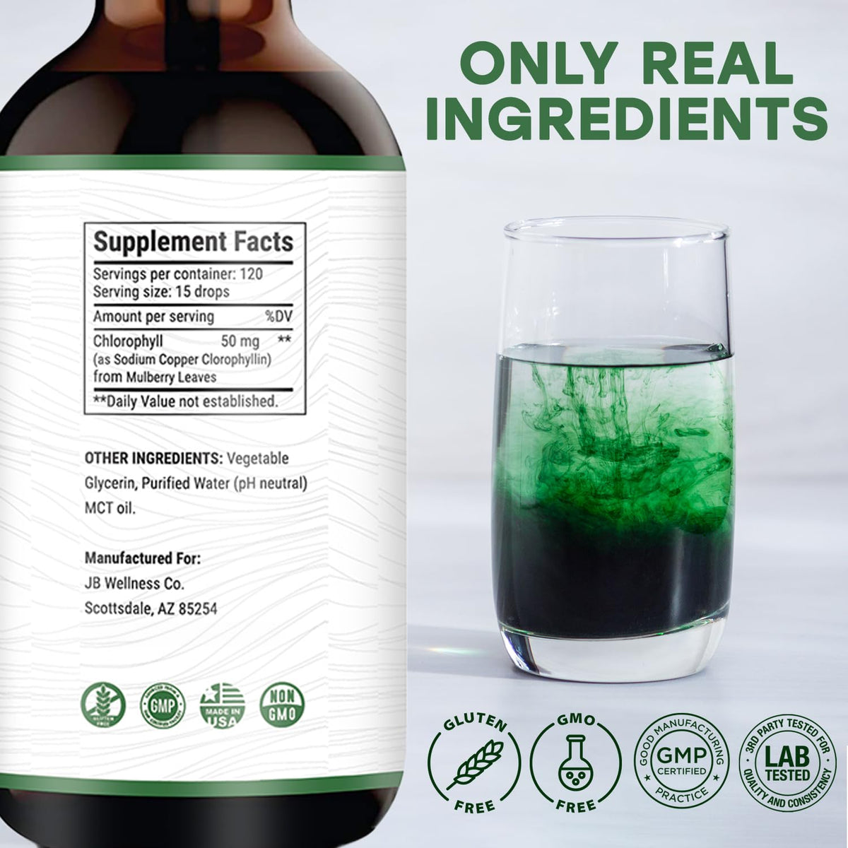 JB Wellness Co Liquid Chlorophyll Drops - 2-Pack - image 2