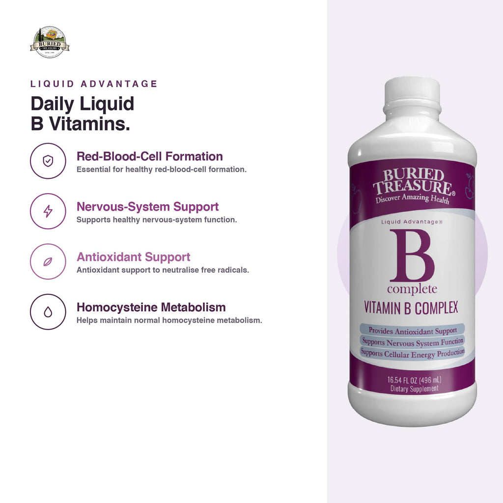 Buried Treasure B Complete Liquid B-Complex - 16 Fl oz - image 3