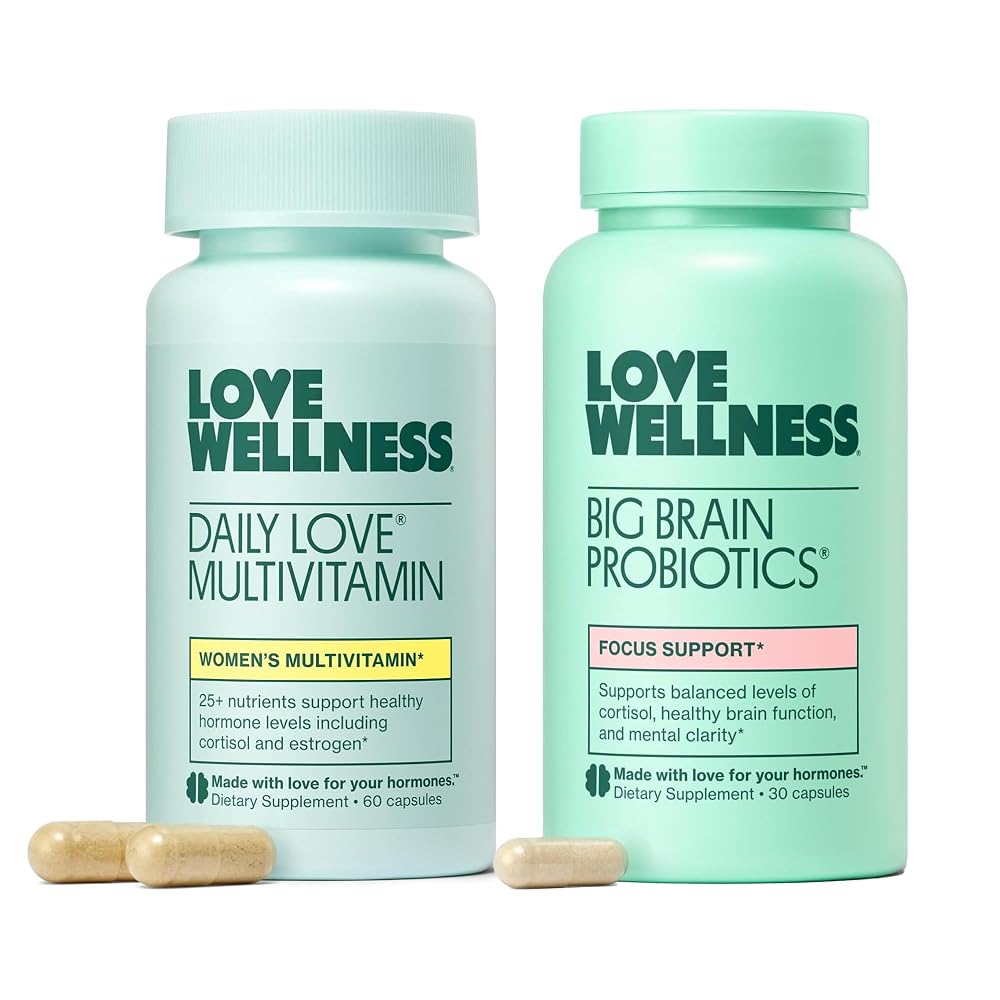 Love Wellness Daily Love Multivitamin & Big Brain Probiotic - Pack of 2