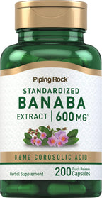 Piping Rock Banaba Leaf Extract Capsules - 200 Count