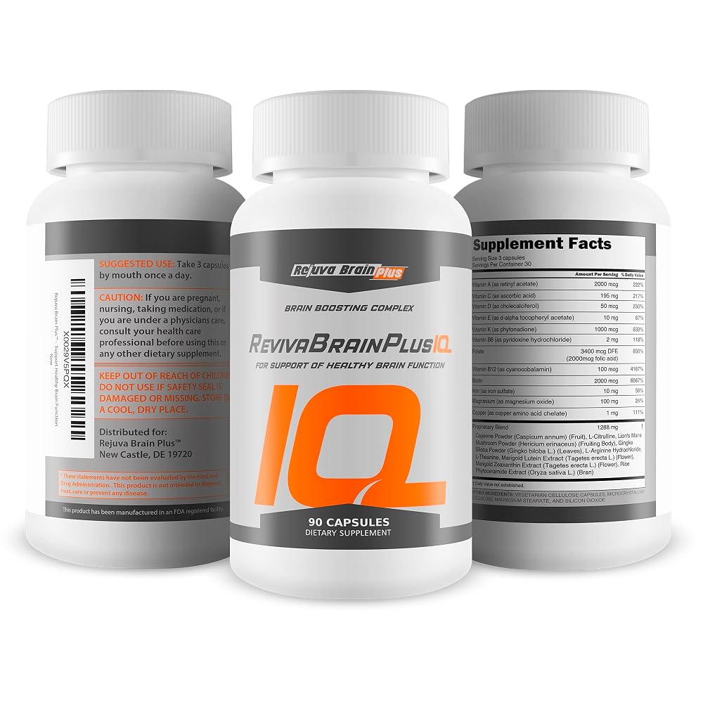 Rejuva Brain Plus Reviva Brain IQ Nootropic Capsules - 1 Count - image 4