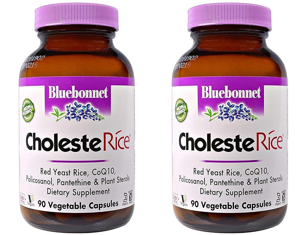 Bluebonnet Nutrition CholesteRice Red Yeast Rice - 180 Vegetarian Capsules