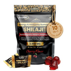BeepWell Shilajit Gummies with Ashwagandha for Energy & Stamina - 60 Count