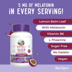 MARYRUTH'S Melatonin 5mg Sleep Gummy with L-Theanine - 60 Count - image 8