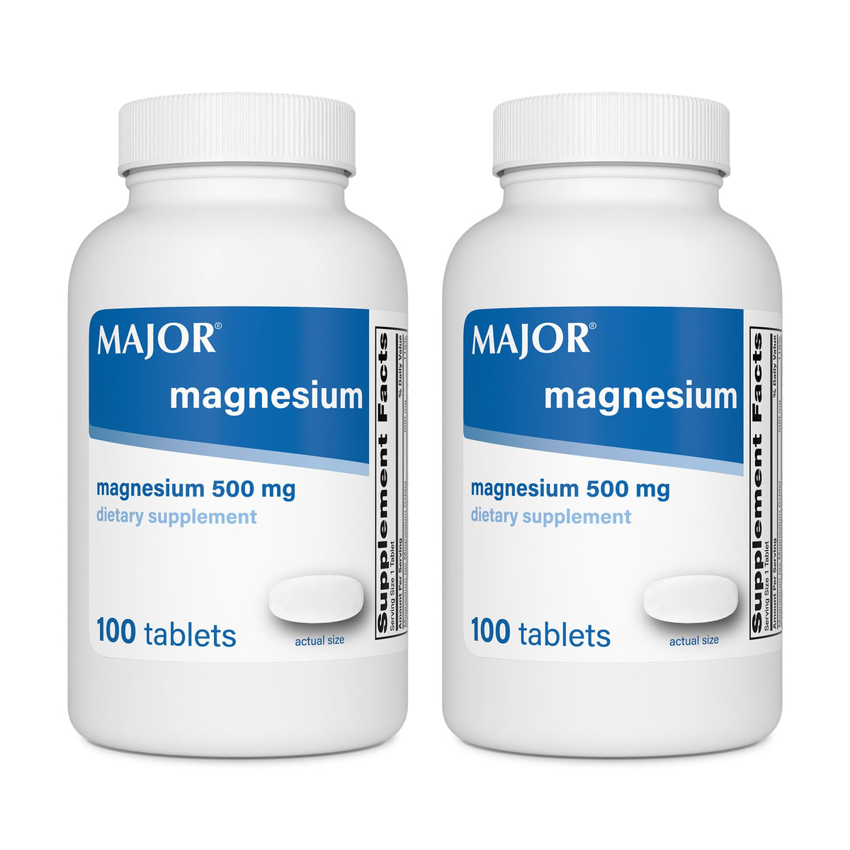 Major Magnesium 500mg - Magnesium Oxide Tablets - Dietary Supplement