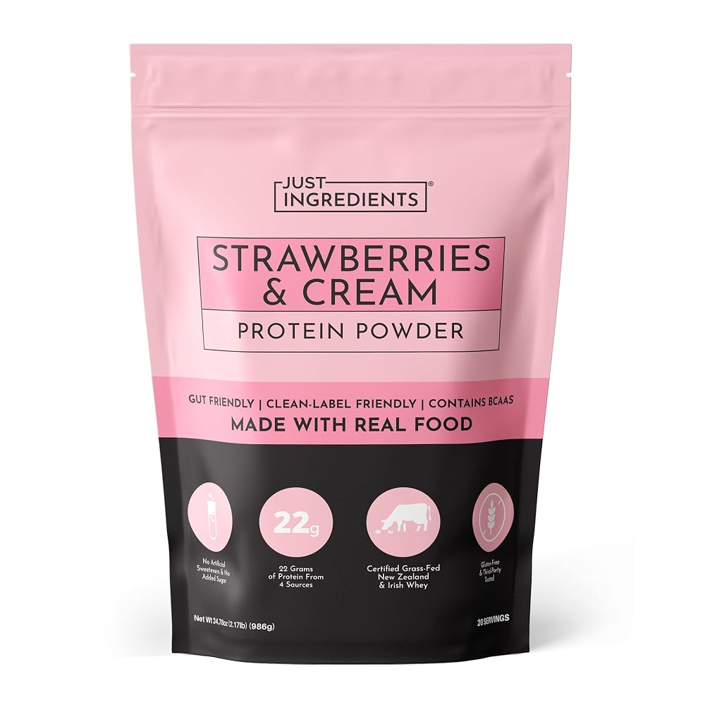 JUST INGREDIENTS Protein Powder Made with 100% Grass Fed