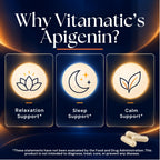 Vitamatic Apigenin 50 mg for Sleep & Relaxation - 120 Capsules - image 3