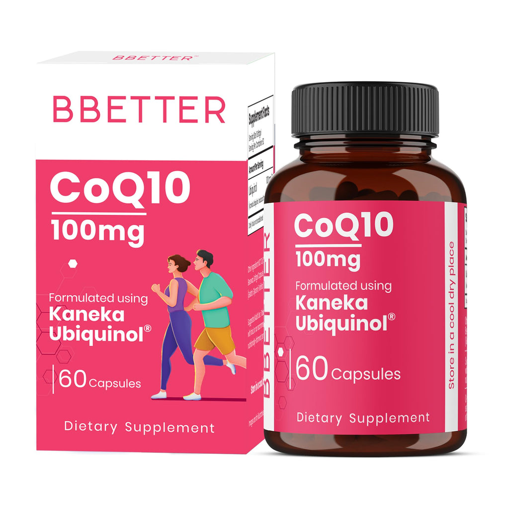 BBETTER Coenzyme Q10 100mg Highest Strength & High Absorption CoQ10