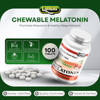 LANDAU Chewable Melatonin for Kids 1mg - 100 Tablets - image 2