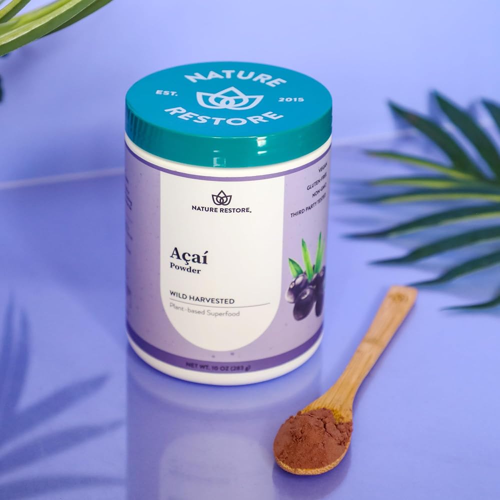 Nature Restore Wild Harvested Acai Berry Powder - 10 Ounces - image 2