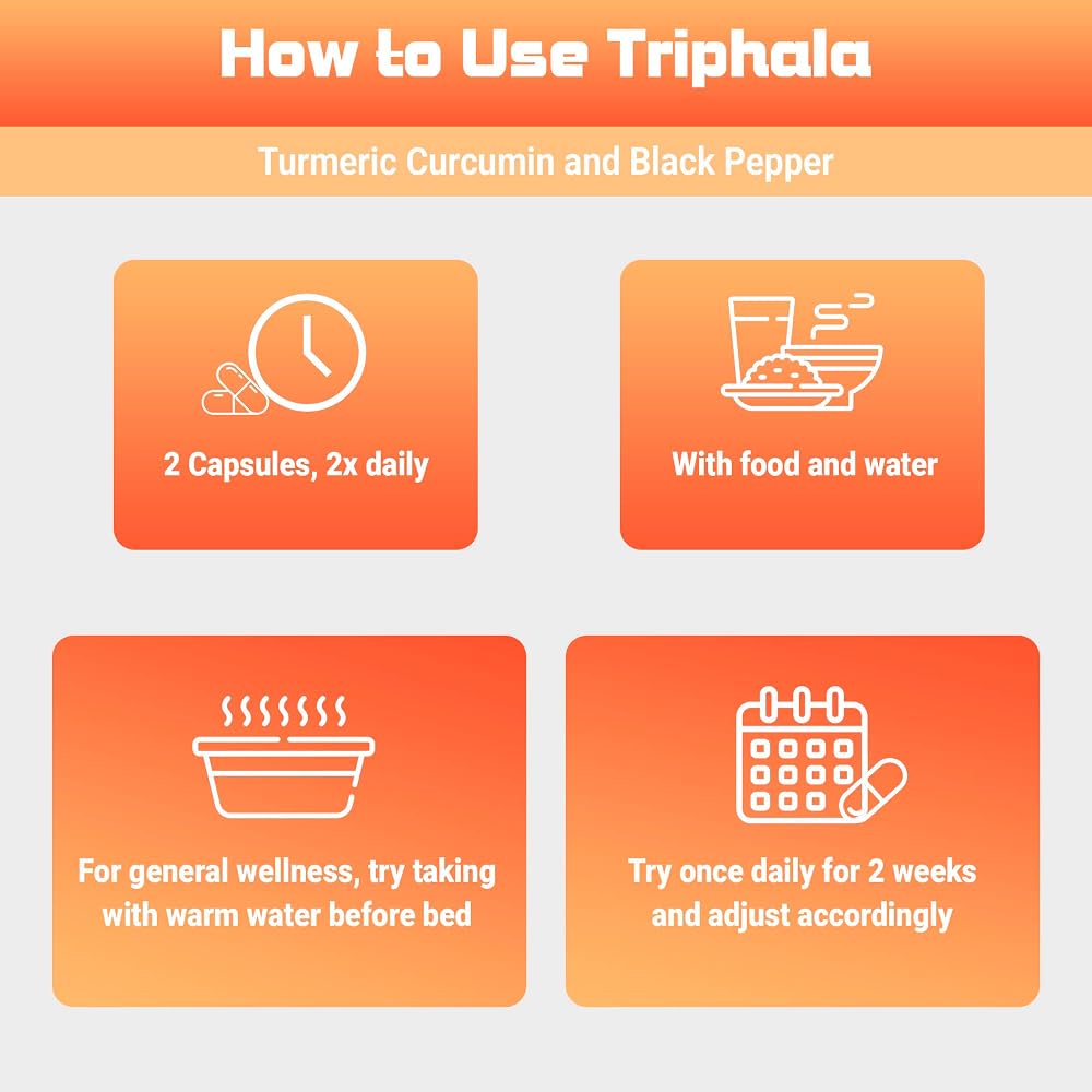 Kailash Herbals Triphala Turmeric Curcumin 1950mg - 100 Vegan Capsules - image 7
