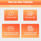 Kailash Herbals Triphala Turmeric Curcumin 1950mg - 100 Vegan Capsules - image 7