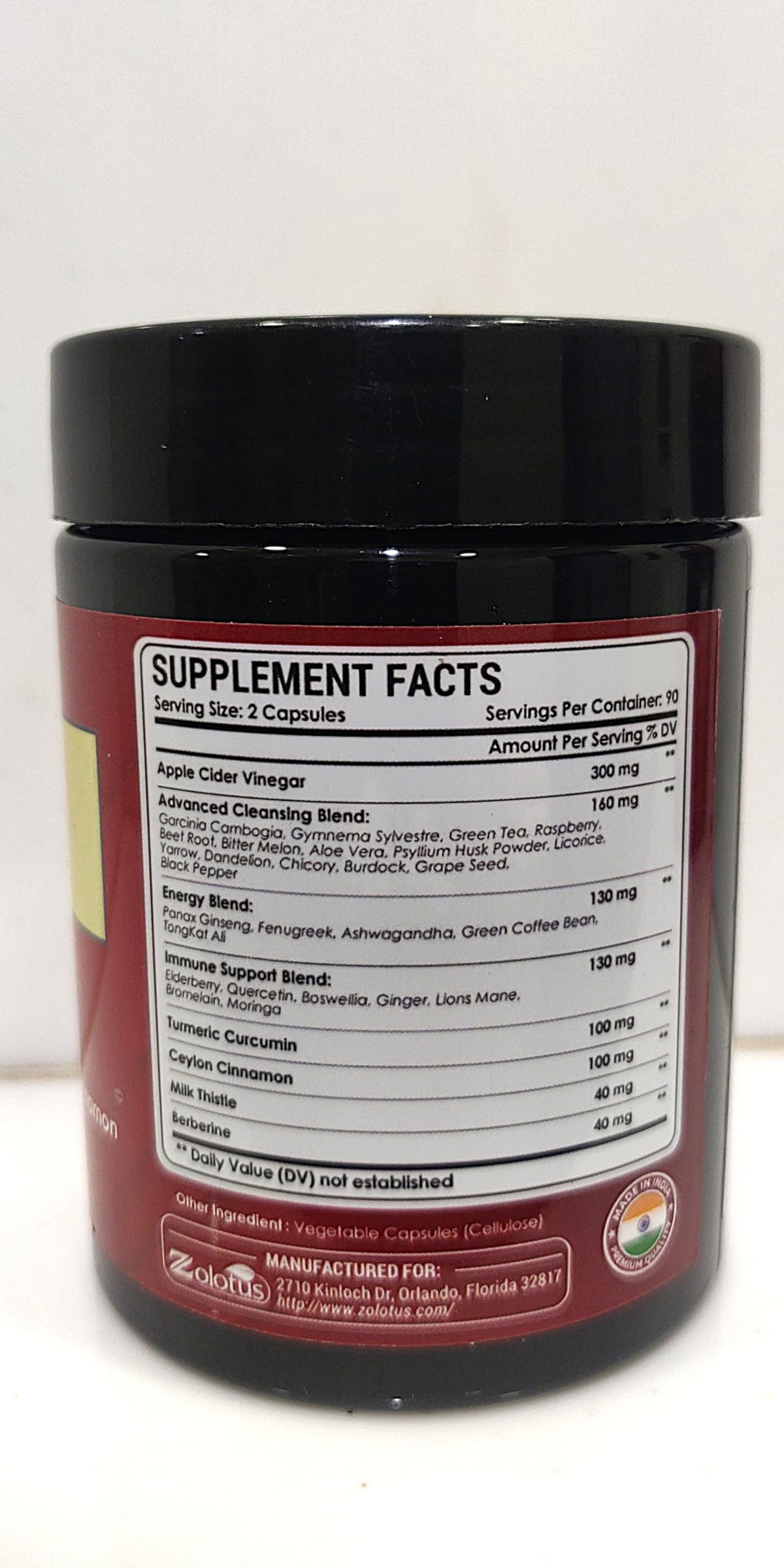 Zolotus Apple Cider Vinegar 32-in-1 Capsules - 180 Capsules - image 3