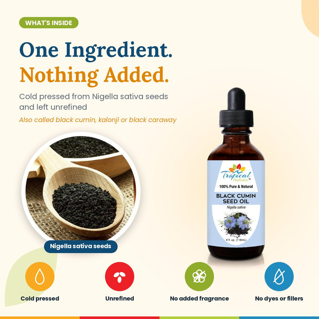 Tropical Holistic Black Seed Oil 4 oz - image 5