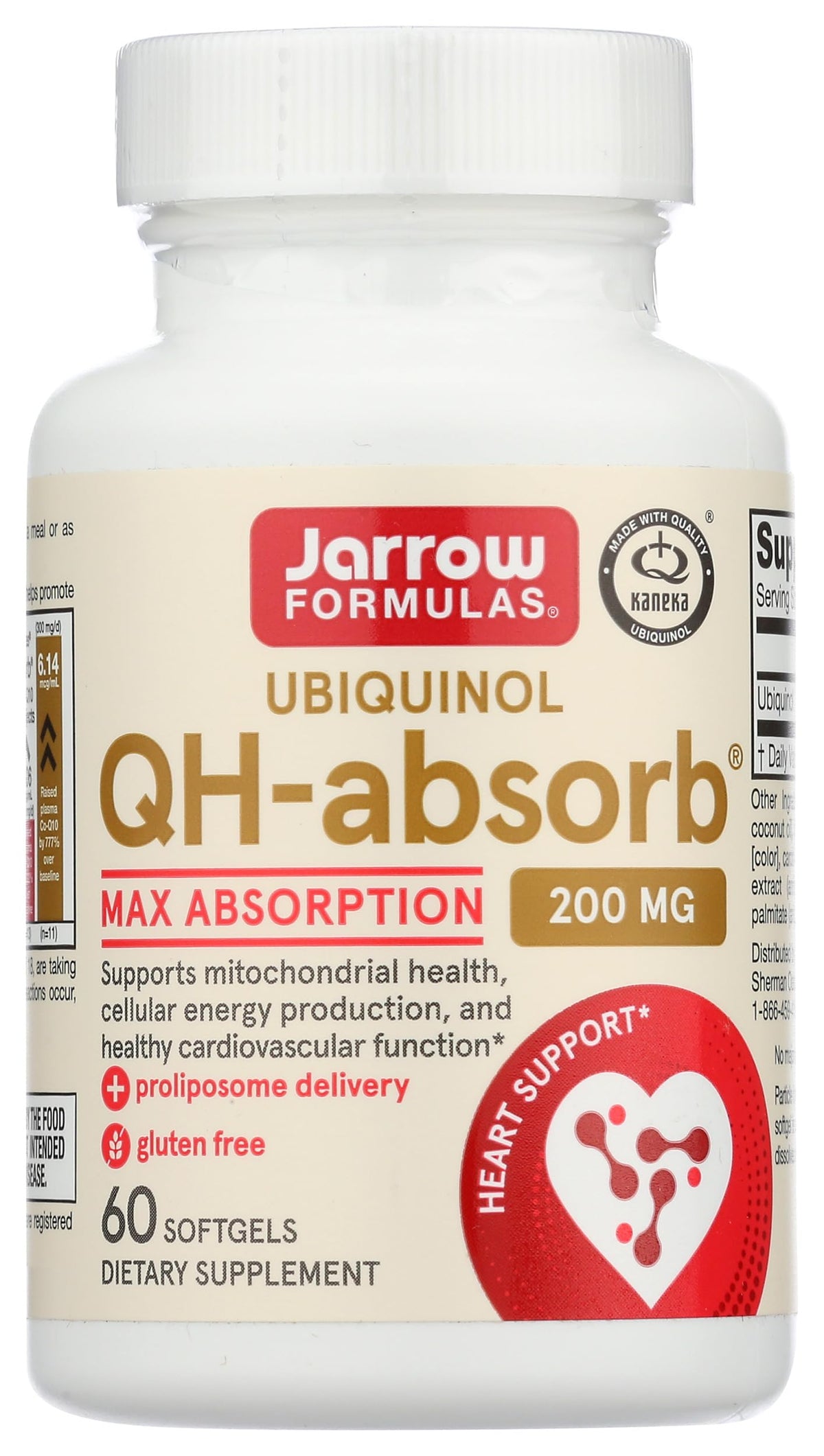 Jarrow Formulas Ubiquinol QH Absorb 200mg - 60 Softgels