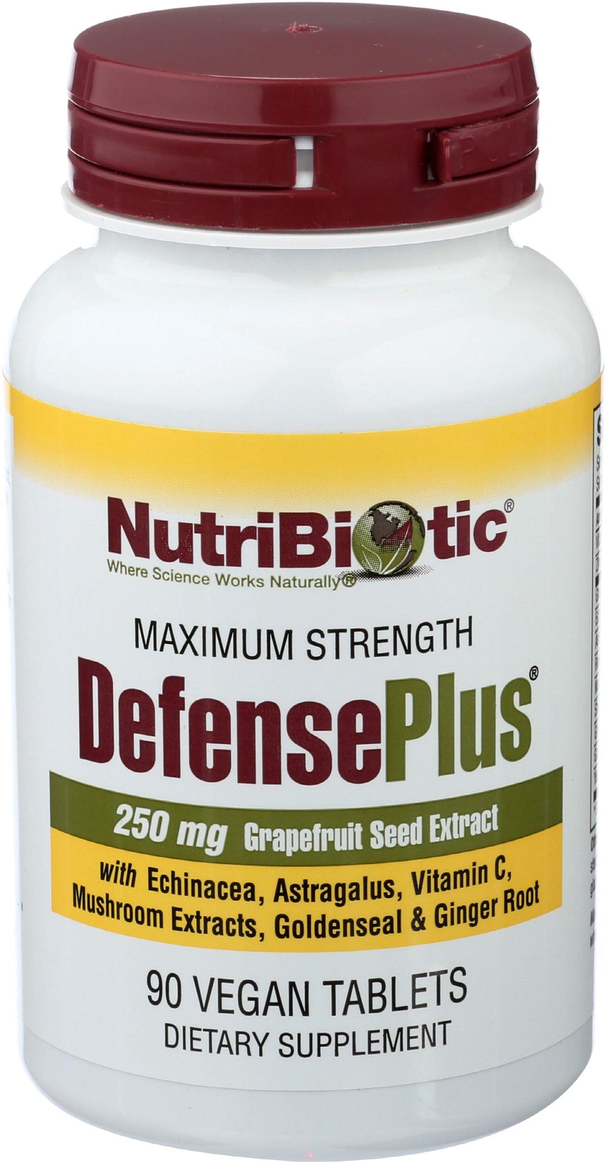NutriBiotic Defense Plus Herbal Supplement - 90 Tablets