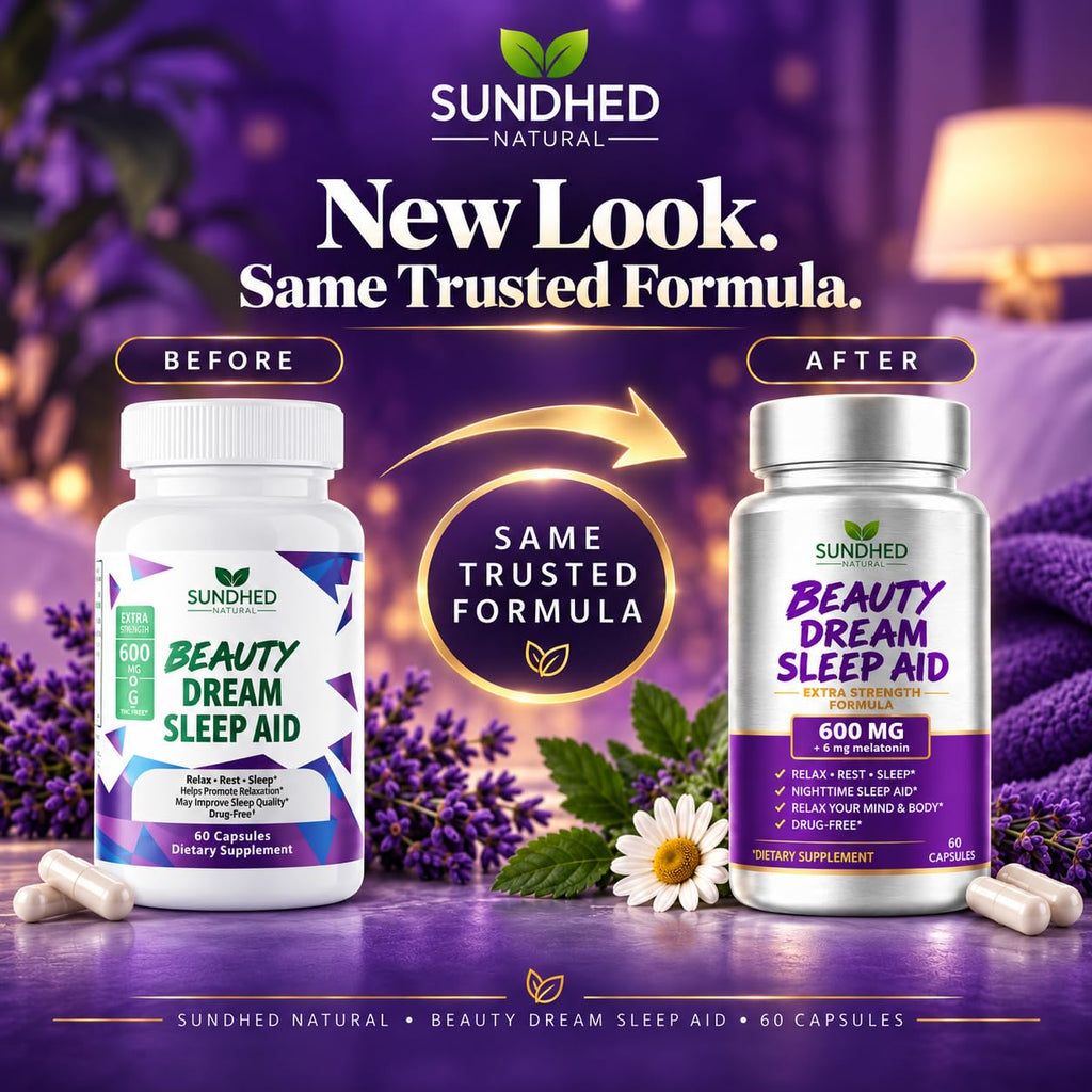 Sundhed Natural Beauty Dream Sleep Aid with Melatonin - 60 Capsules - image 5