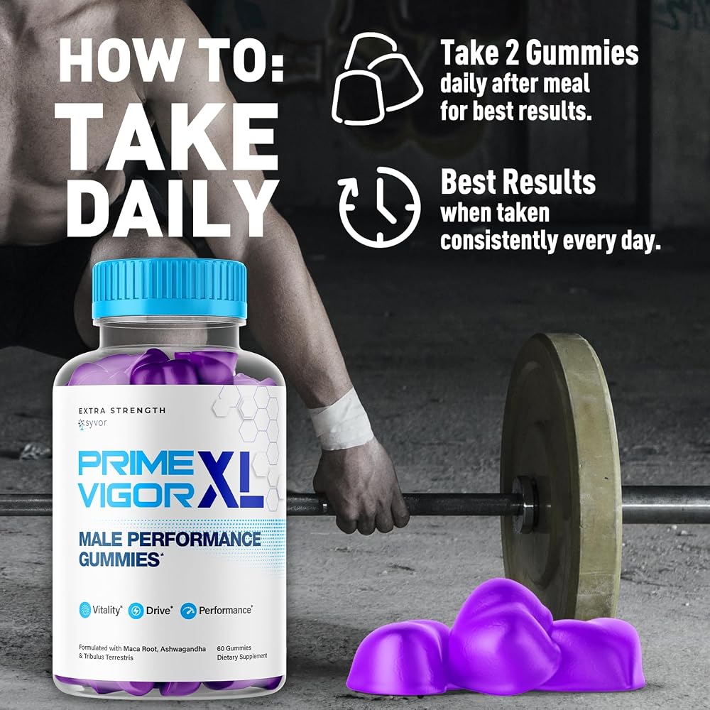Syvor Prime Vigor XL Gummies Maximum Strength - 120 Gummies - image 4