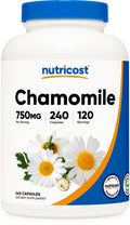 Nutricost Chamomile 750mg - 240 Vegetarian Capsules