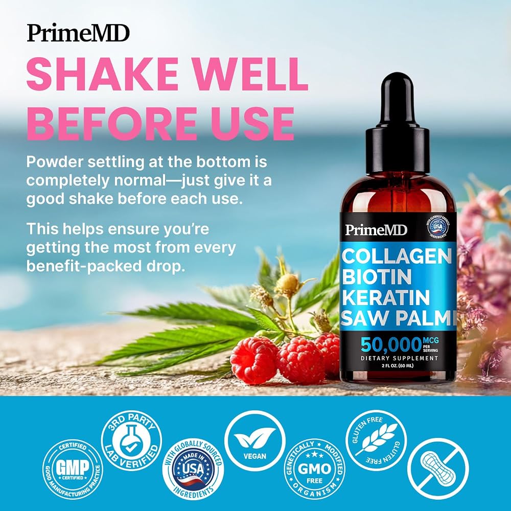PrimeMD Hair Skin and Nails Vitamins (6810mg) w/Biotin 10000mcg - image 7