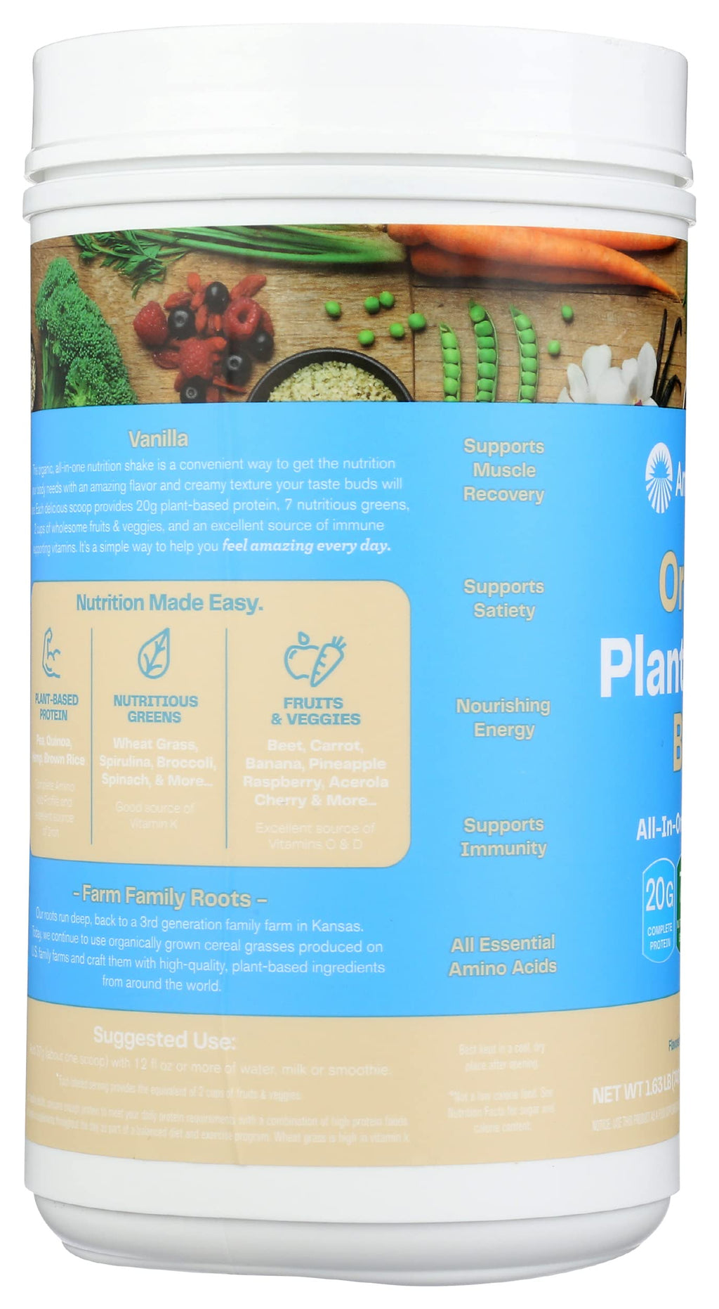 Amazing Grass Organic Plant Protein Blend: Vegan Protein Powder