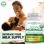 Mother Nature Organics Moringa Leaf Capsules 1000mg - 120 Capsules - image 4