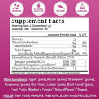 Llama Naturals Real Fruit Prebiotic & Probiotic Gummies for Adults