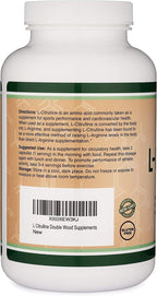 Double Wood Supplements L-Citrulline 1,200mg Nitric Oxide - 210 Capsules - image 6