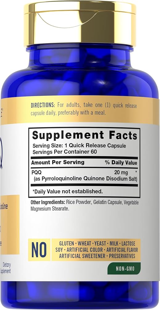 Carlyle PQQ Supplement 20 mg - 60 Capsules - image 2