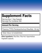 The One Pill Integrative Healing Vitamin B1 Thiamine TTFD 50mg - 250 Capsules - image 2